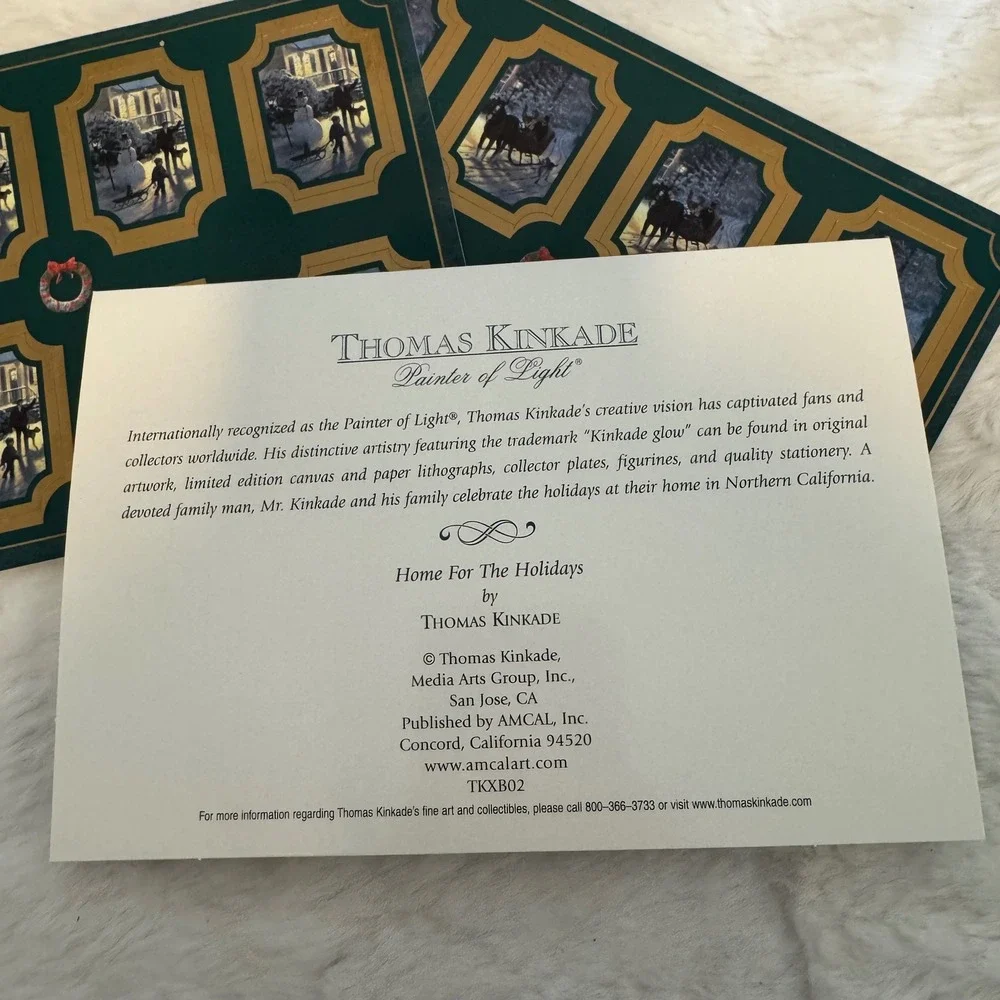 Thomas Kinkade Home For The Holidays Boxed Christmas Cards 14 Count Seals TKXB02